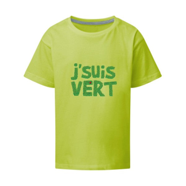 J'suis vert SG - Kids T-shirt enfant Lime Taille 152 (11-12/2XL)