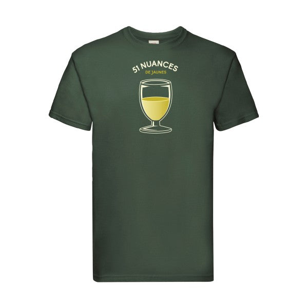 51 nuances de jaunes Fruit of the loom 205 g/m² T-shirt/ bottle green