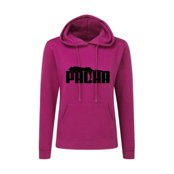 Pacha Noir |Sweat original à capuche Femme