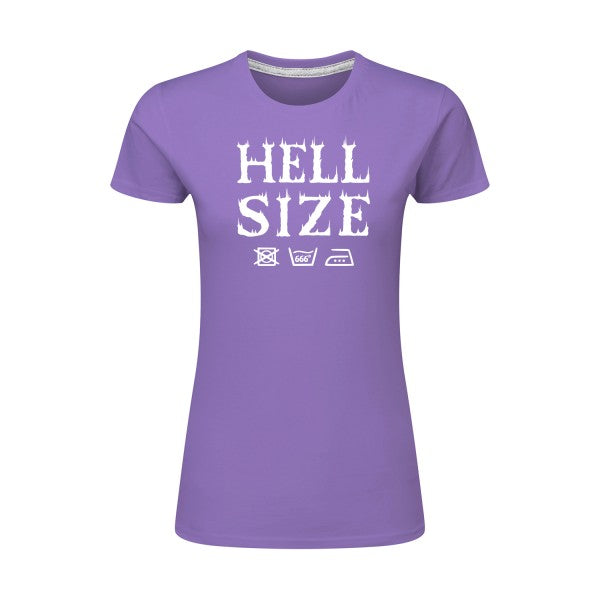 HELL SIZE ! Blanc |T shirt original femme|SG