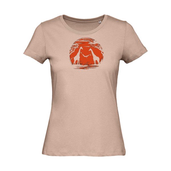 girafe- - t-shirt original femme Millennial Pink