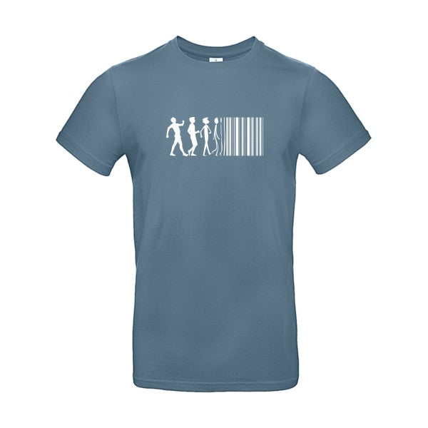 code barreFlex Blanc - E190 T-shirt|Stone Blue||2XL