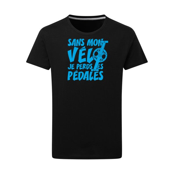 Sans mon vélo, je perds les pédales ! - Flex bleu clair Tshirt original Dark Black  4XL