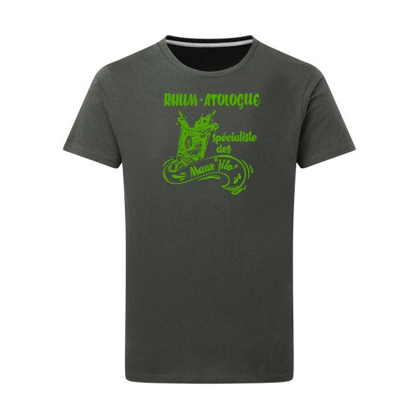 Rhum-atologue - Flex Vert pomme Tshirt original Charcoal  5XL