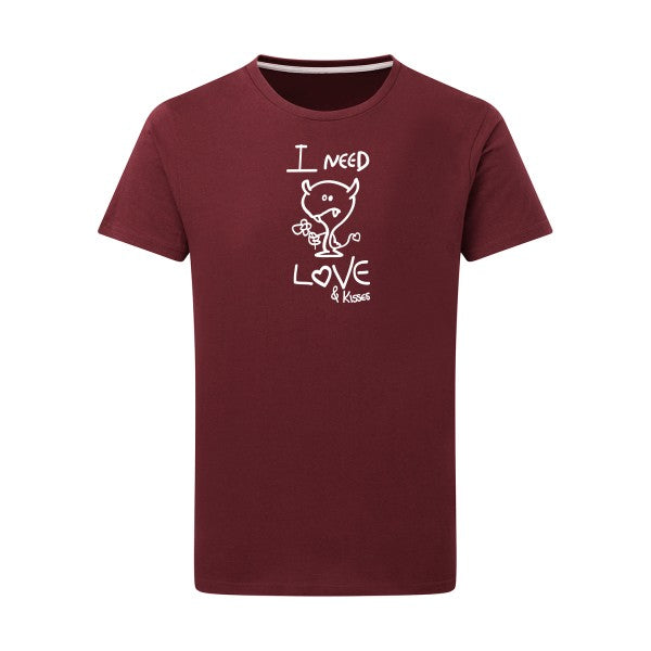 LOVER - Flex Blanc Tshirt original Burgundy  2XL