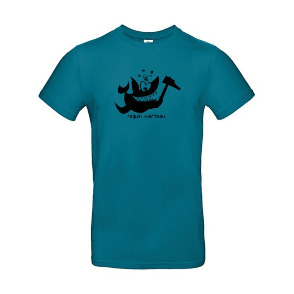 Requin marteauFlex noir- T-shirt E190|Diva Blue||2XL