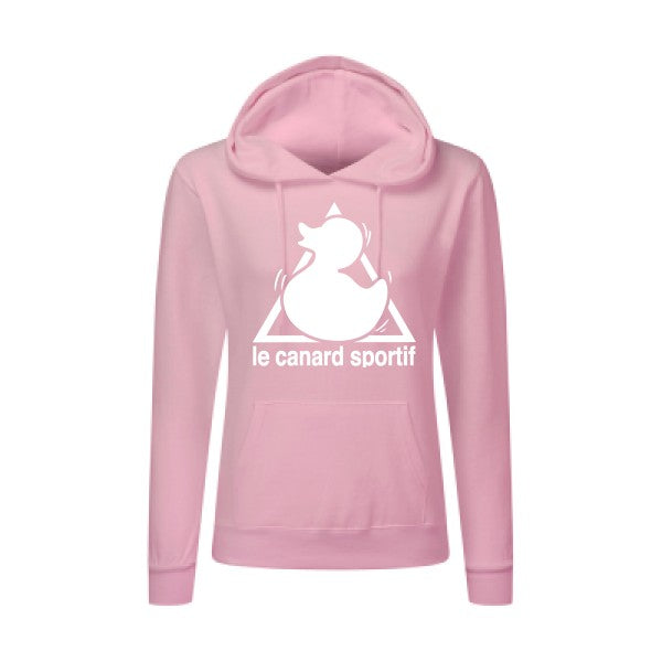 Canard Sportif Blanc |Sweat original à capuche Femme