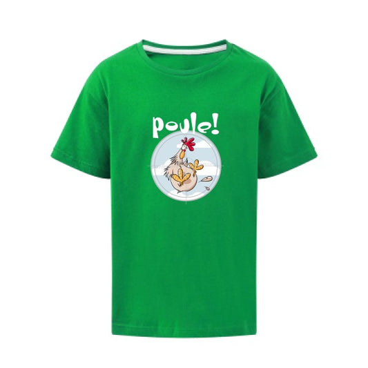 Poule ! SG - Kids T-shirt enfant Kelly Green Taille 140 (9-10/XL)