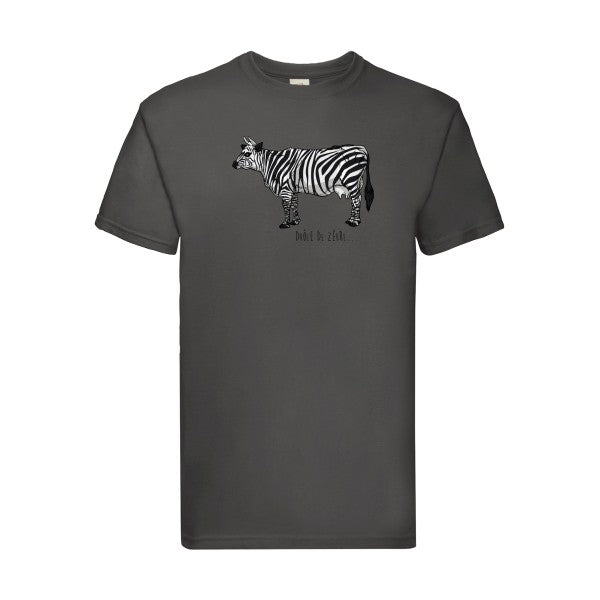 drole de zebre Fruit of the loom 205 g/m² T-shirt/ light graphite