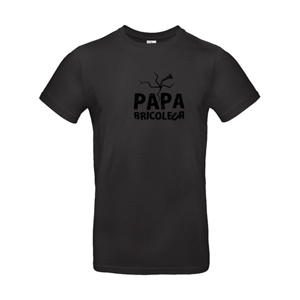 Papa bricoleur Flex noir |E190 T-shirt|Black||5XL