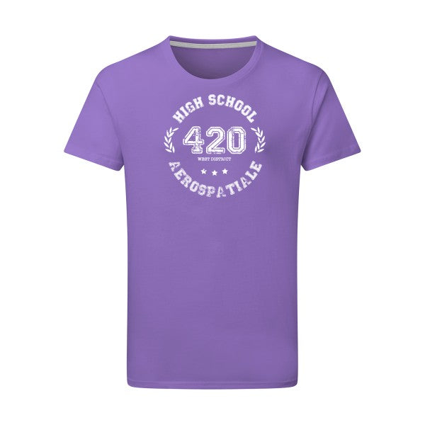 Very high school - Flex Blanc Tshirt original Aster Purple  2XL