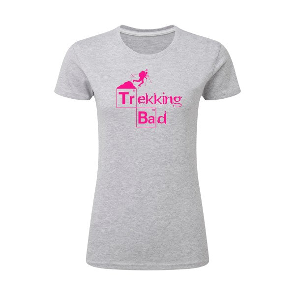 Trekking bad | Rose Fluo |T shirt original femme|SG