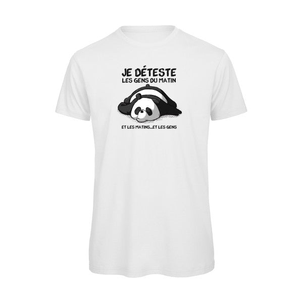 T-shirt humour original Pas Du Matin T Shirt couleur White