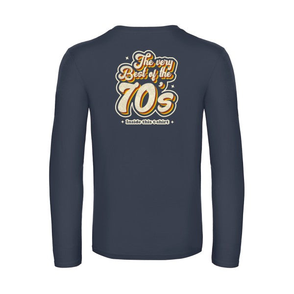 70s-t-shirt-manches-longues-original-humour -Navy