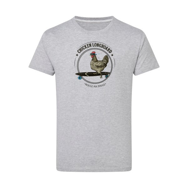 T-shirt homme Chicken Longboard - T-shirt original pour les amateurs de longboard Light Oxford 5XL