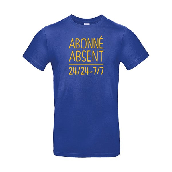 Abonné absentFlex jaune or - E190 T-shirt|Cobalt Blue||2XL