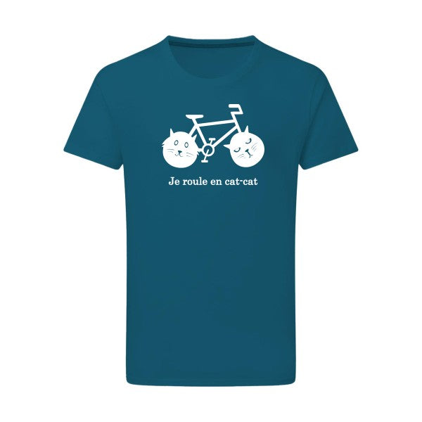 cat-cat bike - Flex Blanc Tshirt original Petrol  2XL