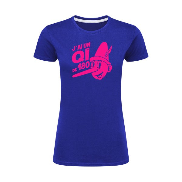 Quotient intellectuel Rose Fluo |T shirt original femme|SG