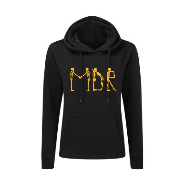 MDR jaune Or |Sweat original à capuche Femme