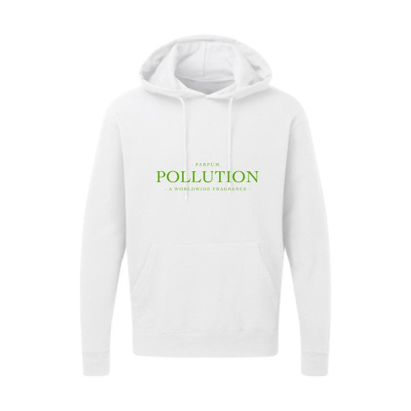 Parfum POLLUTION Vert pomme |Sweat capuche imprimé homme