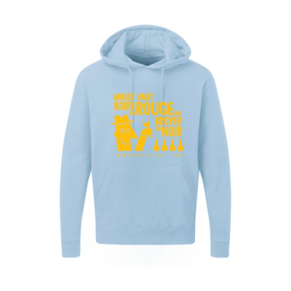 Mieux vaut jaune Or |Sweat capuche imprimé homme