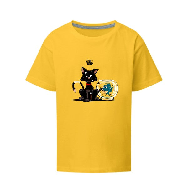 Le piranha et le chat SG - Kids T-shirt enfant sunflower Taille 140 (9-10/XL)