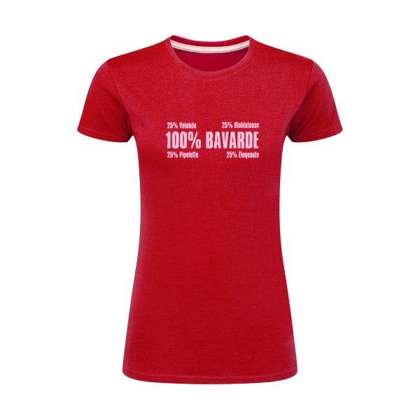 t-shirt Bavarde Rose |T shirt original femme|SG