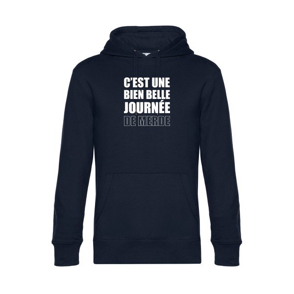 Journee-de-m... sweat shirt original Navy Blue flex Blanc impression Face