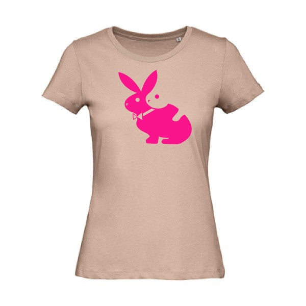 T shirt humour bio femme   femme bio|hot  Rose Fluo 