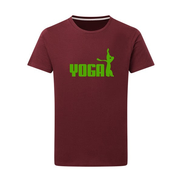 YOGA vert pomme -Flex vert pomme sur T-shirt SG  Burgundy  2XL