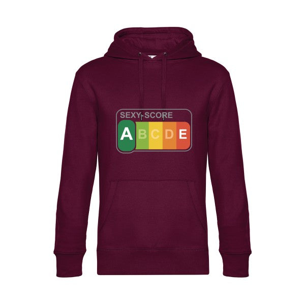 SEXY-SCORE- Sweat à capuche original Burgundy - RueDuTeeshirt