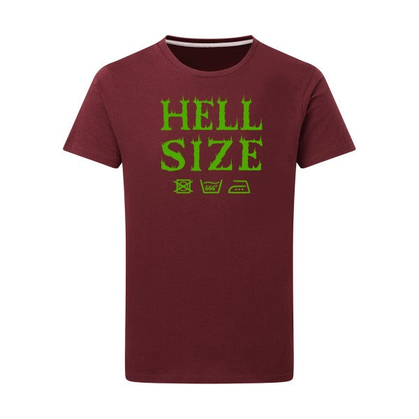 HELL SIZE ! - Flex Vert pomme Tshirt original Burgundy  2XL