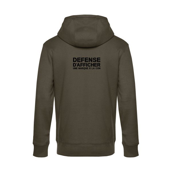 Marque-a-la-Con sweat shirt original Khaki flex Noir impression Dos