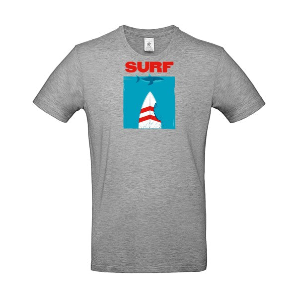 T-shirt humour original Surf T Shirt couleur Sport Grey