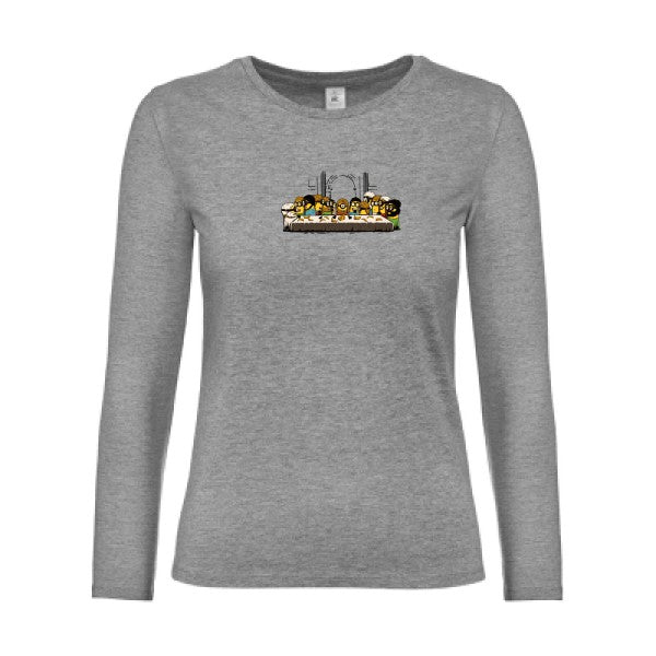 t-shirt lsl femme Le-dernier-repas.-  Sport Grey flex 