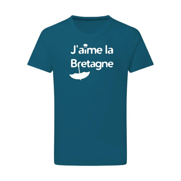 J'aime la Bretagne - Flex Blanc Tshirt original Petrol  2XL