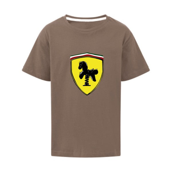 Ferrari SG - Kids T-shirt enfant Deep Taupe Taille 128 (7-8/L)