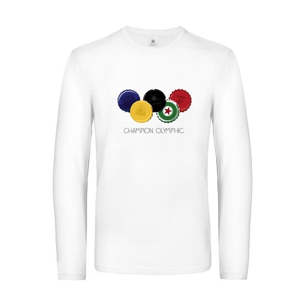 champion-olymp-hic-t-shirt-manches-longues-original-humour -White