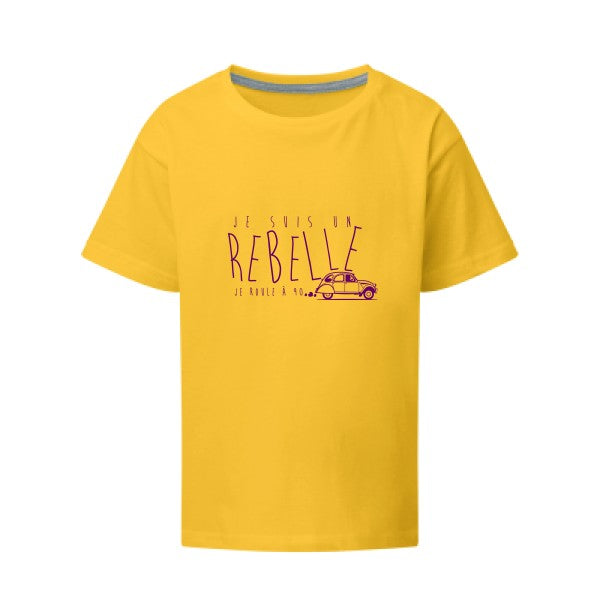 je suis un rebelle Flex Violet SG - Kids T-shirt enfant sunflower Taille 140 (9-10/XL)