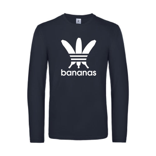 bananas - t shirt- manches- longues- original- humour- Navy impression Face