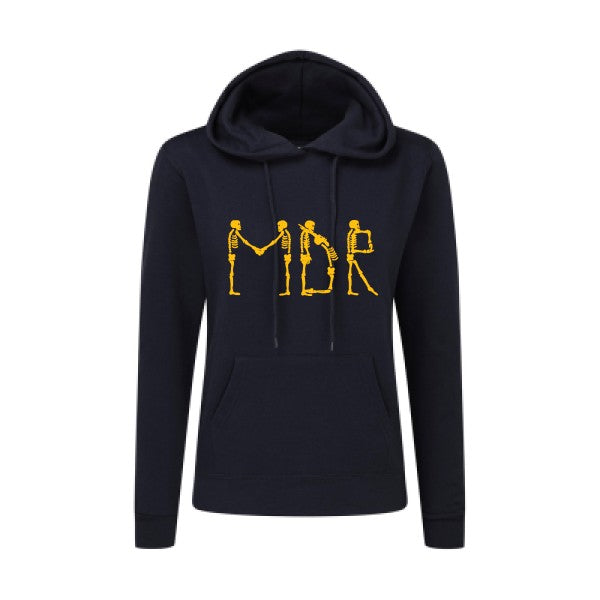 MDR jaune Or |Sweat original à capuche Femme