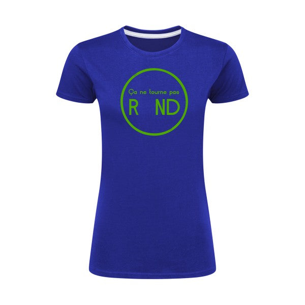 ça ne tourne pas rond !| Vert pomme |T shirt original femme|SG