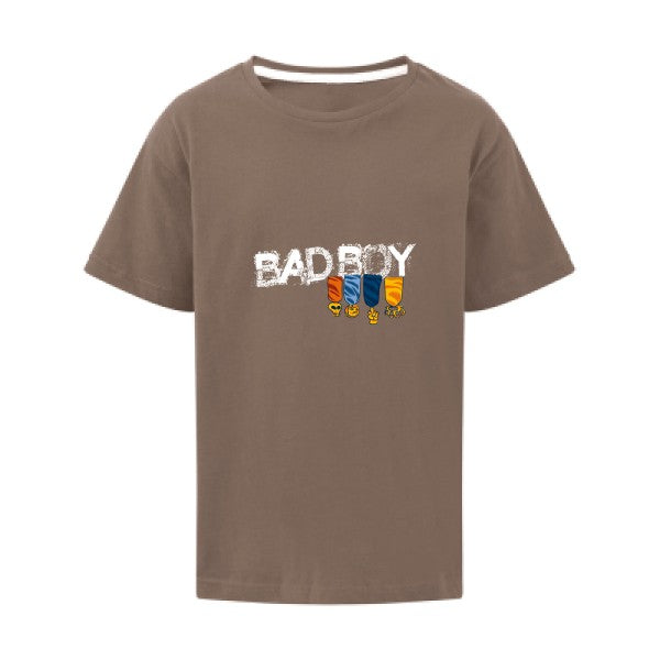 bad boy SG - Kids T-shirt enfant Deep Taupe Taille 128 (7-8/L)