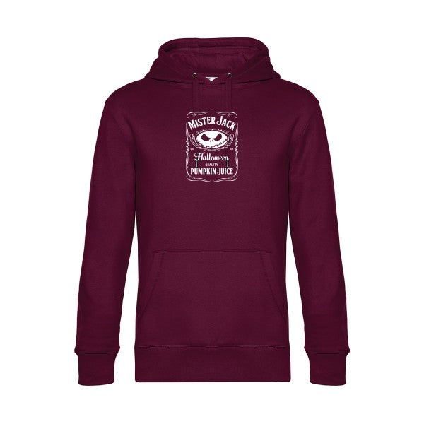 MisterJack sweat shirt original Burgundy flex Blanc impression Face