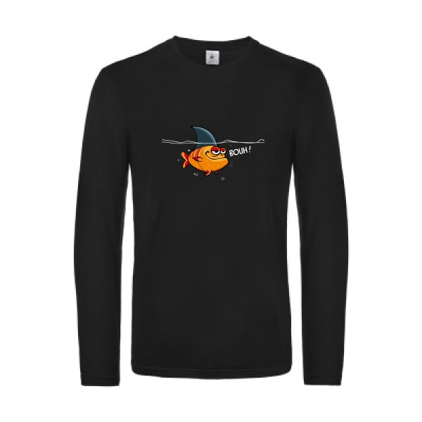 bouh!-t-shirt-manches-longues-original-humour -Black