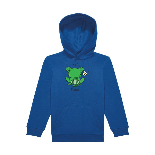 sweat capuche enfant Bleu Royal Be-Green-