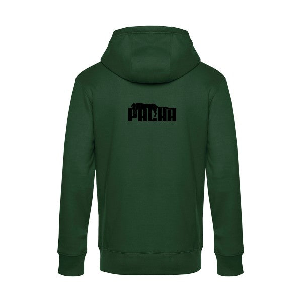 Pacha sweat shirt original Bottle Green flex Noir impression Dos