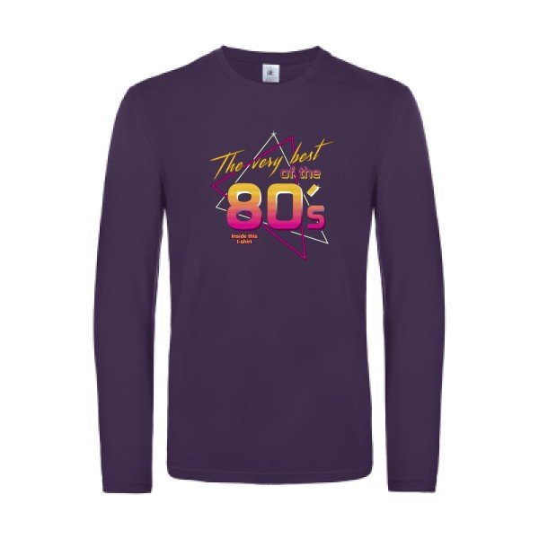 annee-80s-t-shirt-manches-longues-original-humour -Urban Purple