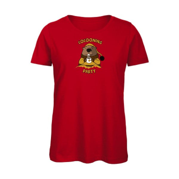 Cocooning- T-shirt original - t-shirt original femme Red