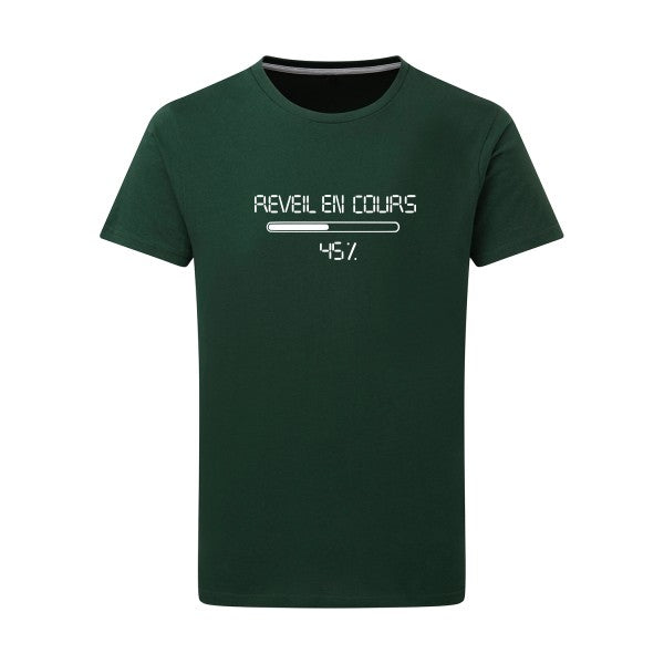 réveil en cours... loading... Blanc -Flex Blanc sur T-shirt SG  Bottle Green  2XL